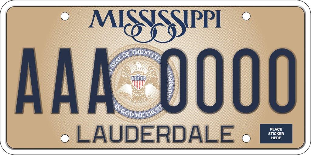 MS In God We Trust License Plate